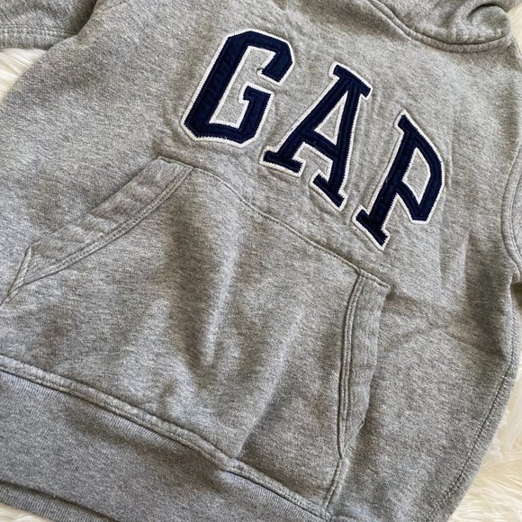 Kid's Grey Signature Gap Hoodie - Picture 3 of 7